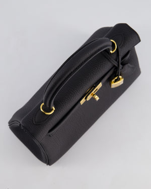 *HOLY GRAIL* Hermès Kelly Bag 25cm Retourne in Noir Togo Leather with Gold Hardware