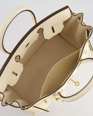 Hermès Birkin Retourne Bag 30cm in Nata Clemence Leather with Gold Hardware