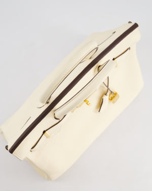 Hermès Birkin Retourne Bag 30cm in Nata Clemence Leather with Gold Hardware