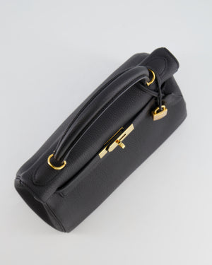 Hermès Kelly 28cm Retourne Bag in Black Togo Leather with Gold Hardware