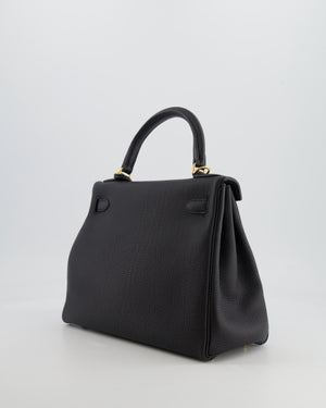 Hermès Kelly 28cm Retourne Bag in Black Togo Leather with Gold Hardware