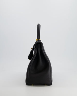 Hermès Kelly 28cm Retourne Bag in Black Togo Leather with Gold Hardware