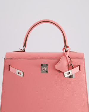 *VERY RARE* Hermès Kelly Sellier 25cm Bag in Rose Confetti Epsom Leather with Palladium Hardware