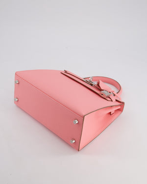 *VERY RARE* Hermès Kelly Sellier 25cm Bag in Rose Confetti Epsom Leather with Palladium Hardware