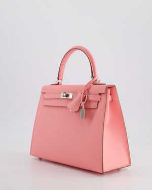 *VERY RARE* Hermès Kelly Sellier 25cm Bag in Rose Confetti Epsom Leather with Palladium Hardware