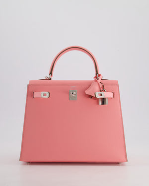*VERY RARE* Hermès Kelly Sellier 25cm Bag in Rose Confetti Epsom Leather with Palladium Hardware