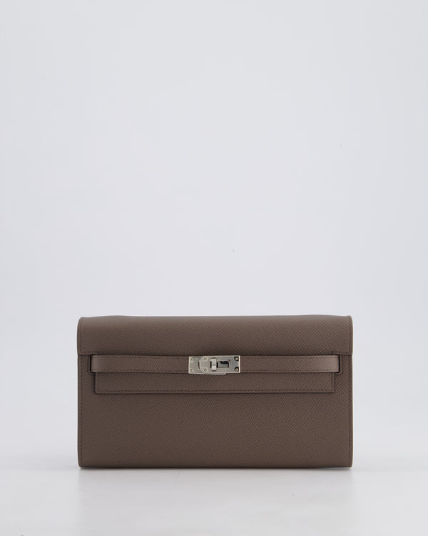 Hermès Kelly To Go Bag in Gris Meyer Epsom Leather with Palladium Hardware