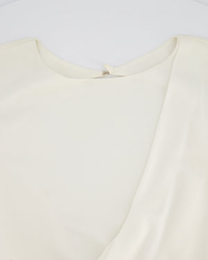 Tom Ford Cream Long Sleeve Backless Midi Dress with Zip Detail Size IT 40 (UK 8)