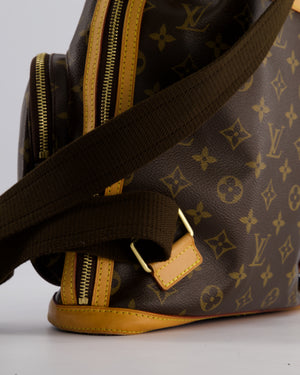 Louis Vuitton Brown Bosphore Backpack in Monogram Canvas and Vachetta Leather with Gold Hardware