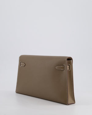 *HOT* Hermès Kelly Elan Bag in Etoupe Madame Leather with Gold Hardware