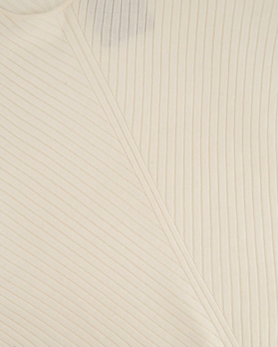 Loro Piana Cream Knit Cashmere Low Neckline Jumper Size IT 48 (UK 16)