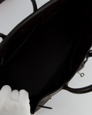 Hermès Birkin 35cm Bag in Chocolat Clemence Leather with Palladium Hardware
