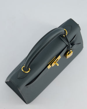 *RARE* Hermès Kelly Sellier Bag 25cm in Vert Amande Epsom Leather with Gold Hardware