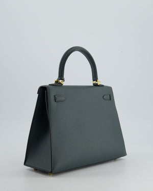 *RARE* Hermès Kelly Sellier Bag 25cm in Vert Amande Epsom Leather with Gold Hardware