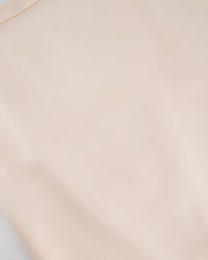Christian Dior Pink Long Sleeve Top with Bow Detail and Matching Skirt Size FR 40 (UK 12)