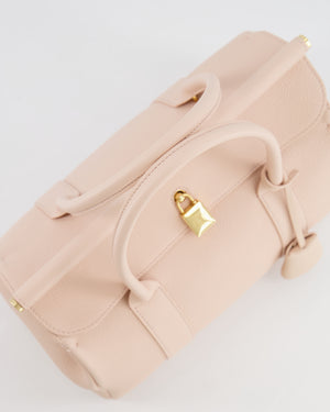 Loro Piana Blush Pink Leather Loom Bag L25 with Gold Hardware RRP £3,585