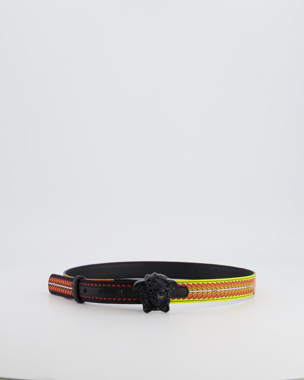 Versace Multicolour and Black Medusa Belt Size IT 42 (UK 10)