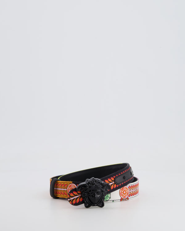 Versace Multicolour and Black Medusa Belt Size IT 42 (UK 10)