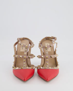 Valentino Red Leather Rockstud Caged Pumps Size EU 41 RRP £890