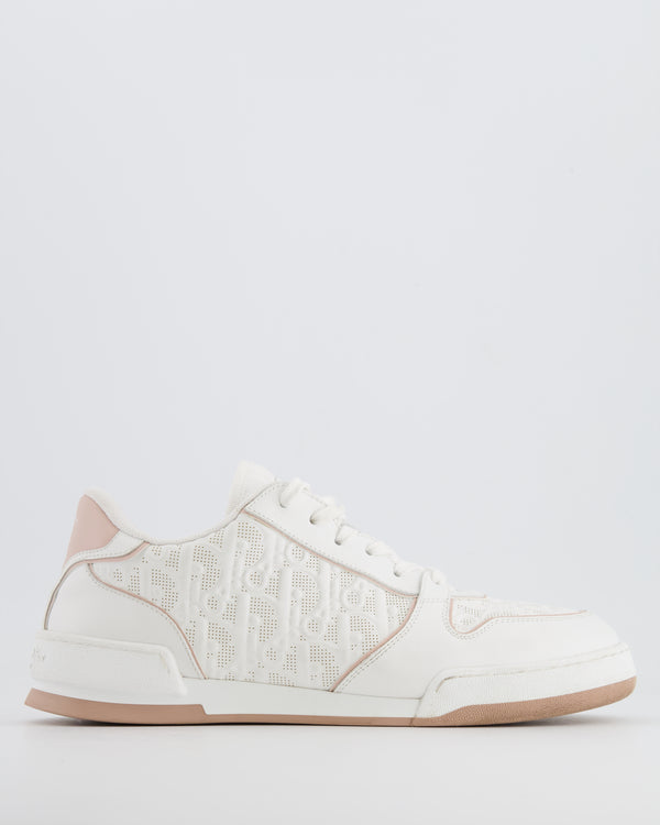 Christian Dior White and Nude Oblique Dior One Trainers Size EU 41 RRP £860
