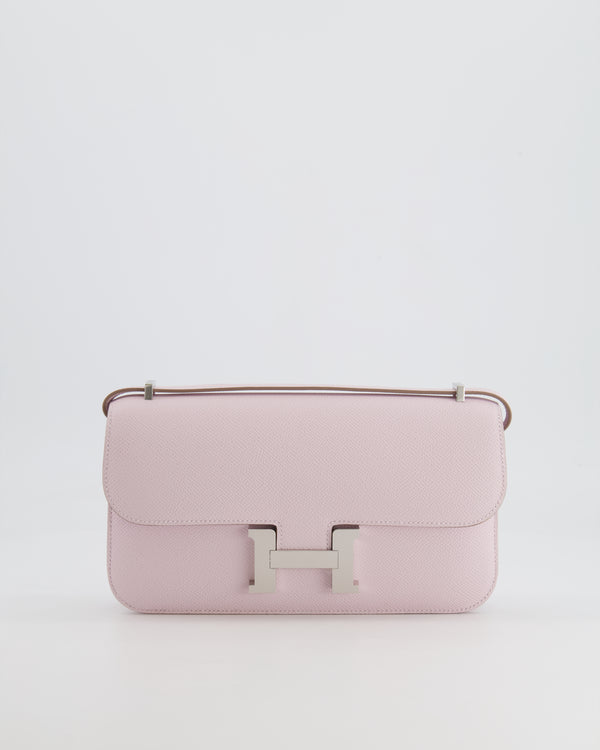 *NEW RELEASE* Hermès Constance 1-Elan Miroir Bag in Mauve Pale Epsom Leather with Palladium Hardware