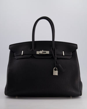 Hermès Birkin Bag 35cm Retourne in Noir Togo Leather with Palladium Hardware