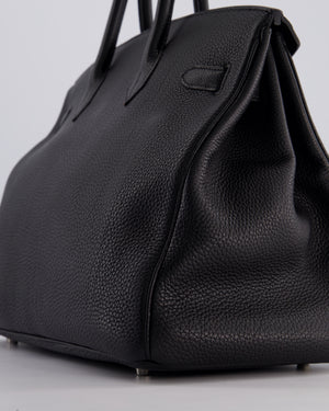 Hermès Birkin Bag 35cm Retourne in Noir Togo Leather with Palladium Hardware