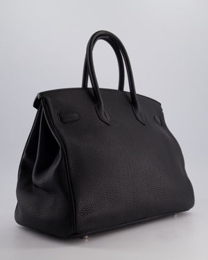 Hermès Birkin Bag 35cm Retourne in Noir Togo Leather with Palladium Hardware