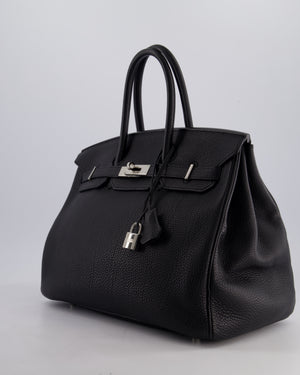 Hermès Birkin Bag 35cm Retourne in Noir Togo Leather with Palladium Hardware