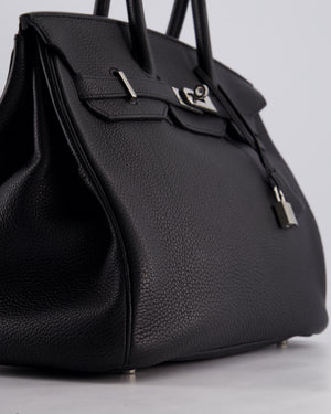 Hermès Birkin Bag 35cm Retourne in Noir Togo Leather with Palladium Hardware