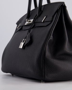 Hermès Birkin Bag 35cm Retourne in Noir Togo Leather with Palladium Hardware