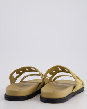 Hermès Extra Sandals in Beige Sable Suede Size EU 41.5