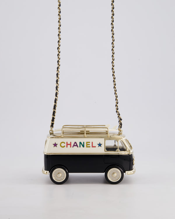 *COLLECTOR'S PIECE RUNWAY* Chanel 24C Los Angeles - Hollywood Minaudières Mini Van Bag with Champagne Gold Hardware.