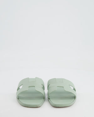Hermès Vert d'Eau Oran Sandals Size EU 36.5