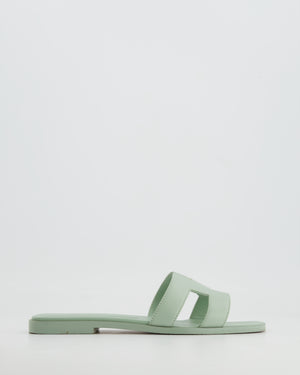 Hermès Vert d'Eau Oran Sandals Size EU 36.5