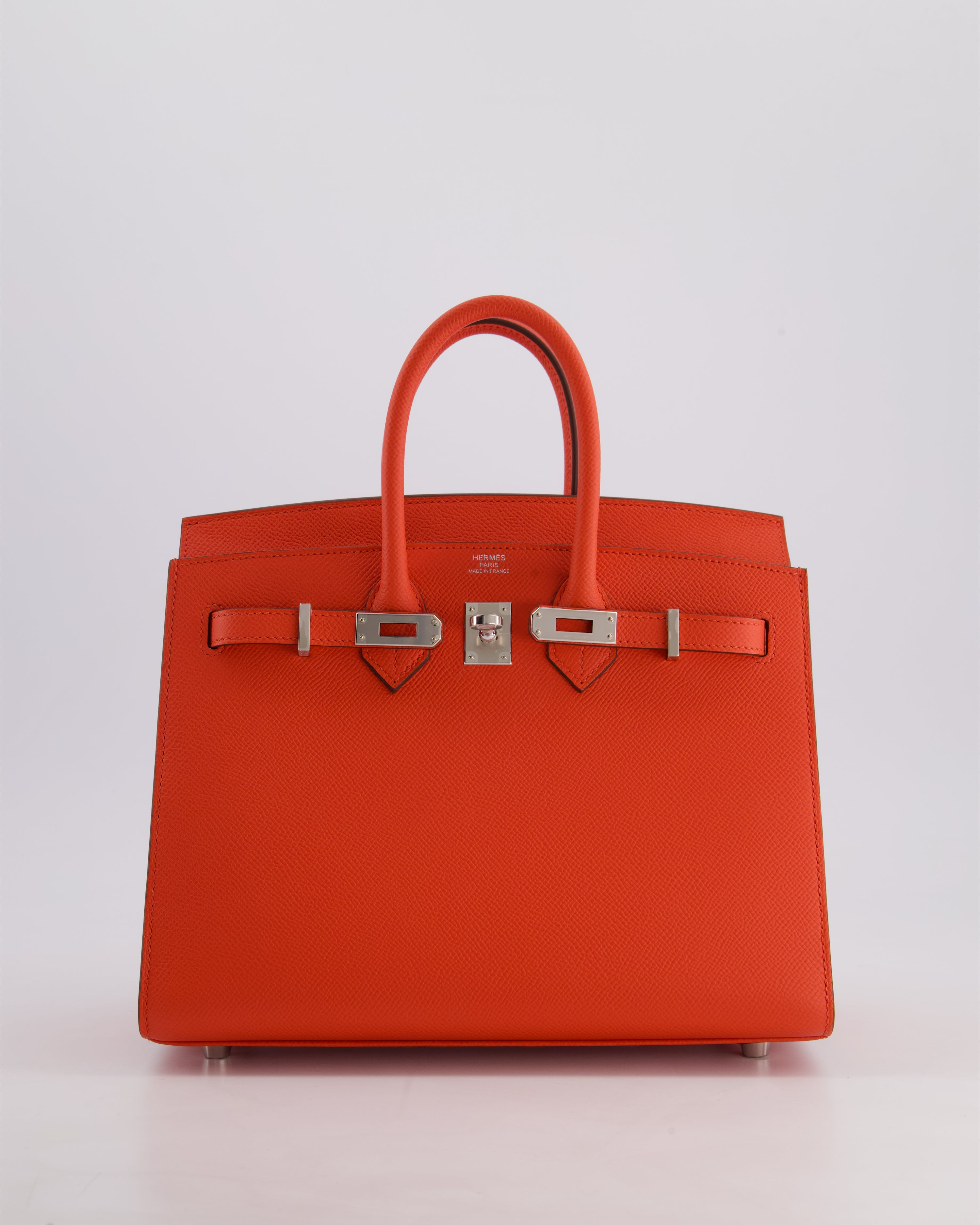 HOT* Hermès Birkin 25 Sellier Bag in Capucine Epsom Leather HOT* Hermès Birkin 25 Sellier Bag in Capucine Epsom Leather