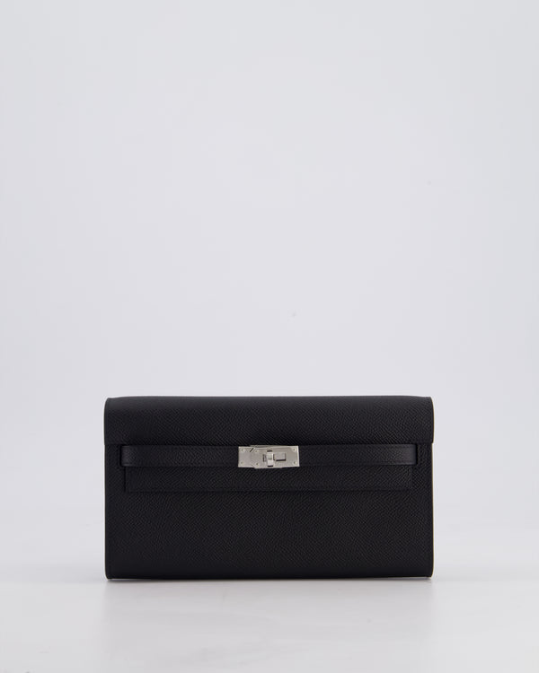 Hermès Kelly To Go Bag in Noir Epsom Leather with Palladium Hardware