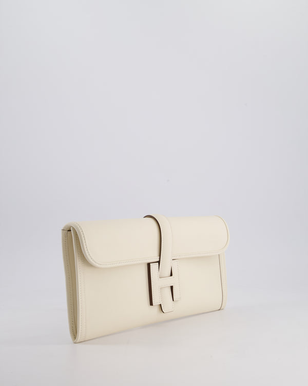 Hermès Jige Elan 29cm Clutch Bag in Nata Evercolour Leather
