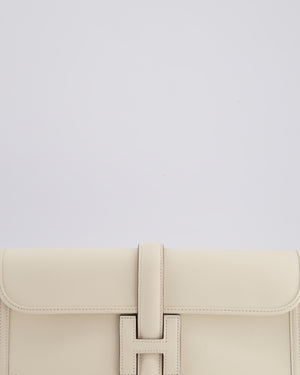 Hermès Jige Elan 29cm Clutch Bag in Nata Evercolour Leather