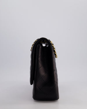 Chanel Black Maxi Classic Single Flap Bag in Lambskin Leather with Gold Hardware