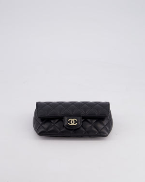 Chanel Black Lambskin Sunglasses Case on Chain Bag with Champagne Gold Hardware