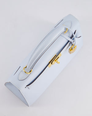 *HOLY GRAIL* Hermès Kelly Sellier Bag 25cm in Bleu Brume Epsom Leather with Gold Hardware