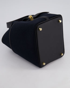 *ULTRA RARE* Hermes Picotin Cargo 18cm Bag in Noir/Noir Toile Canvas with Gold Hardware