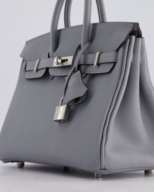 *NEW COLOUR* Hermès Birkin 25cm Retourne Bag in Gris Pantin Togo Leather with Palladium Hardware