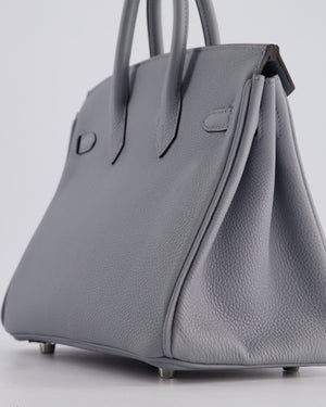 *NEW COLOUR* Hermès Birkin 25cm Retourne Bag in Gris Pantin Togo Leather with Palladium Hardware