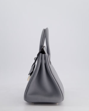 *NEW COLOUR* Hermès Birkin 25cm Retourne Bag in Gris Pantin Togo Leather with Palladium Hardware