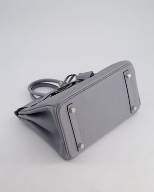 *NEW COLOUR* Hermès Birkin 25cm Retourne Bag in Gris Pantin Togo Leather with Palladium Hardware
