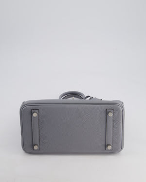 *NEW COLOUR* Hermès Birkin 25cm Retourne Bag in Gris Pantin Togo Leather with Palladium Hardware