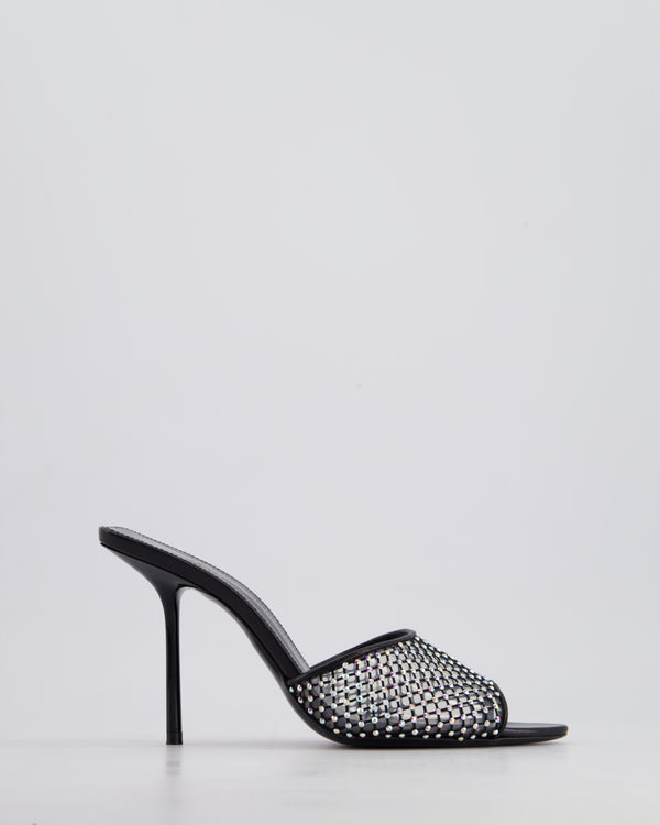 Saint Laurent Black Luz Mesh Mules Size EU 38