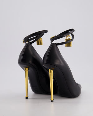 Tom Ford Black Padlock Pointed Heels Size EU 37.5